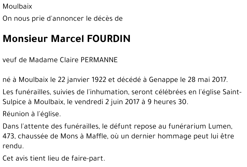 Marcel FOURDIN