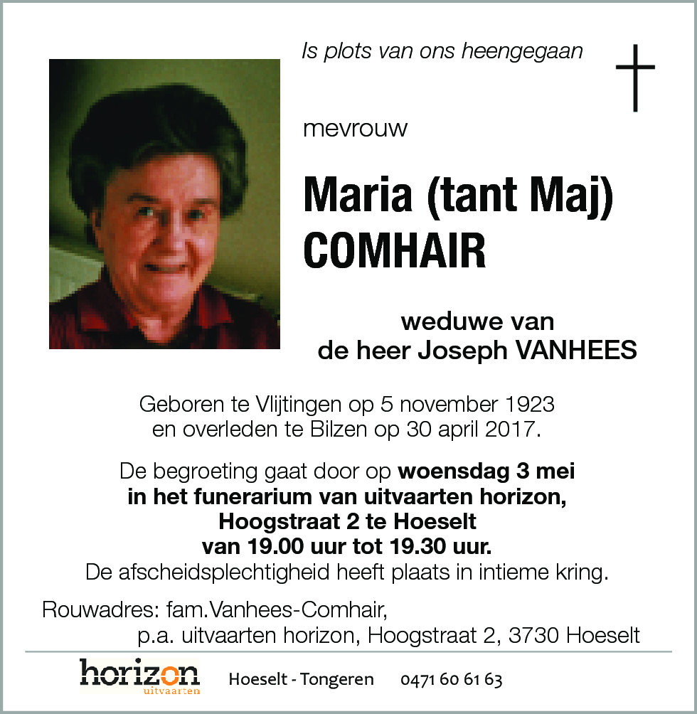 Maria COMHAIR