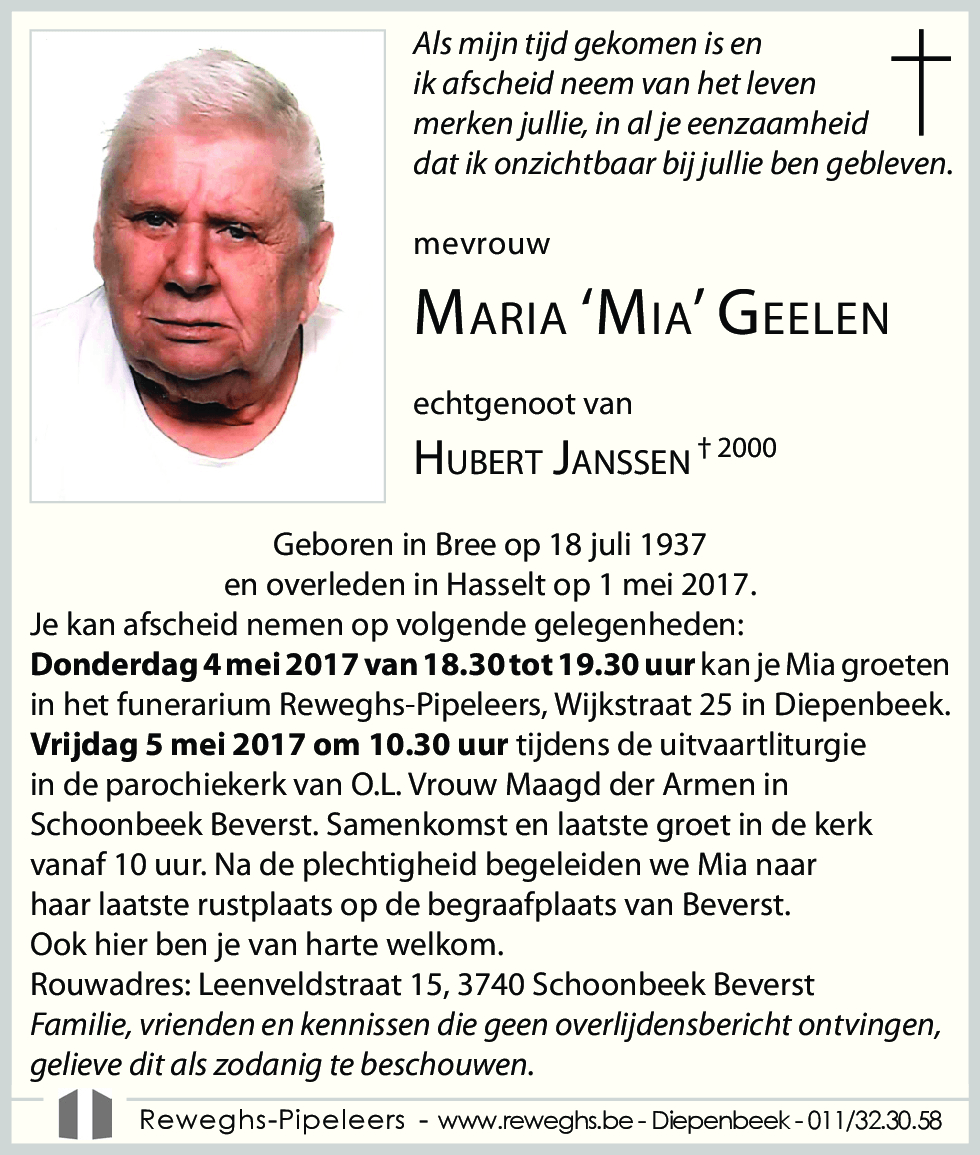 Maria 'Mia' Geelen