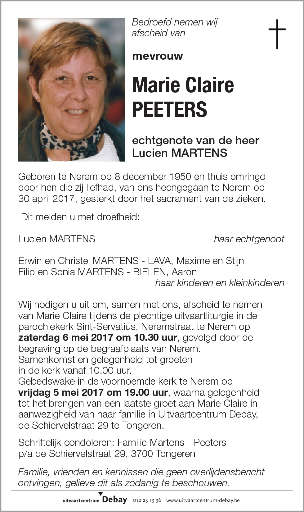 Marie Claire Peeters