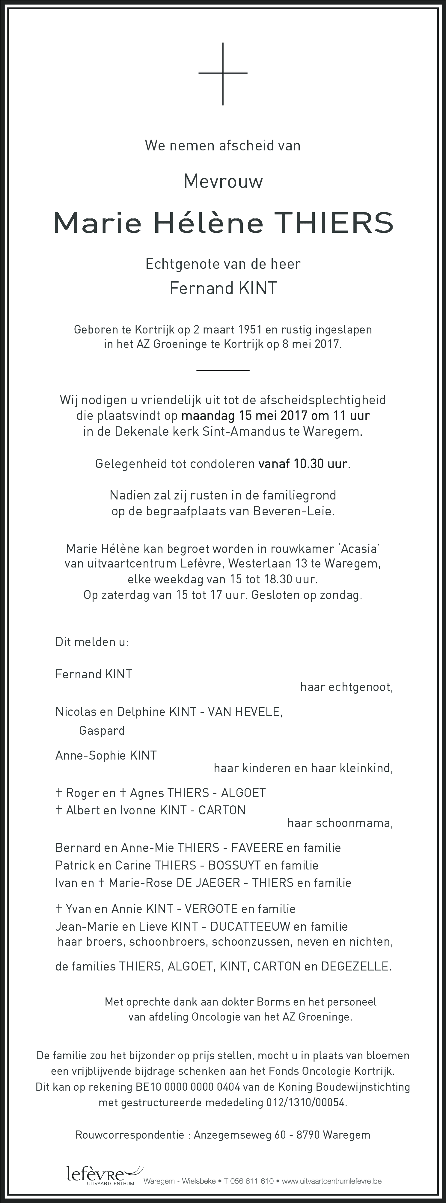 Marie Hélène Thiers