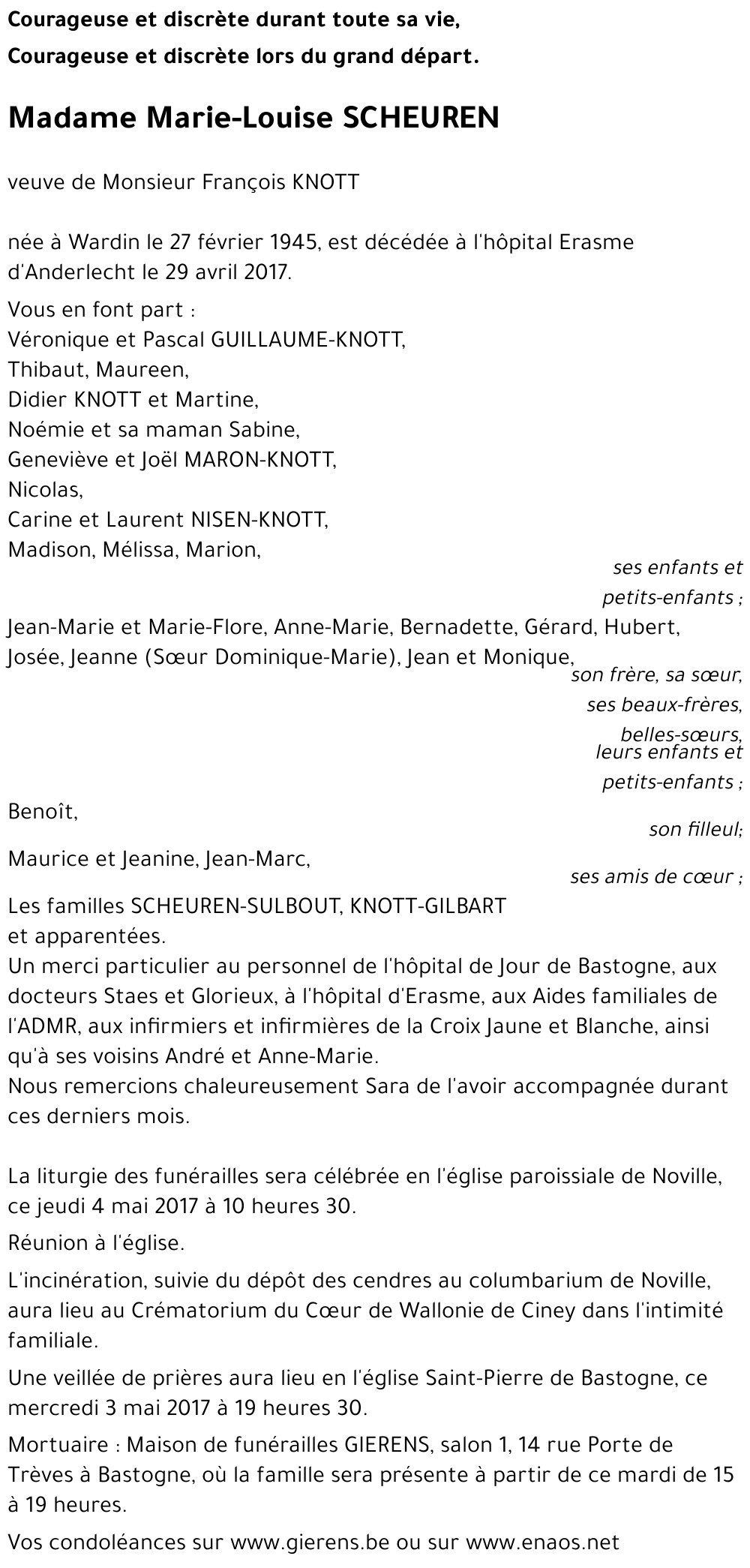 Marie-Louise SCHEUREN