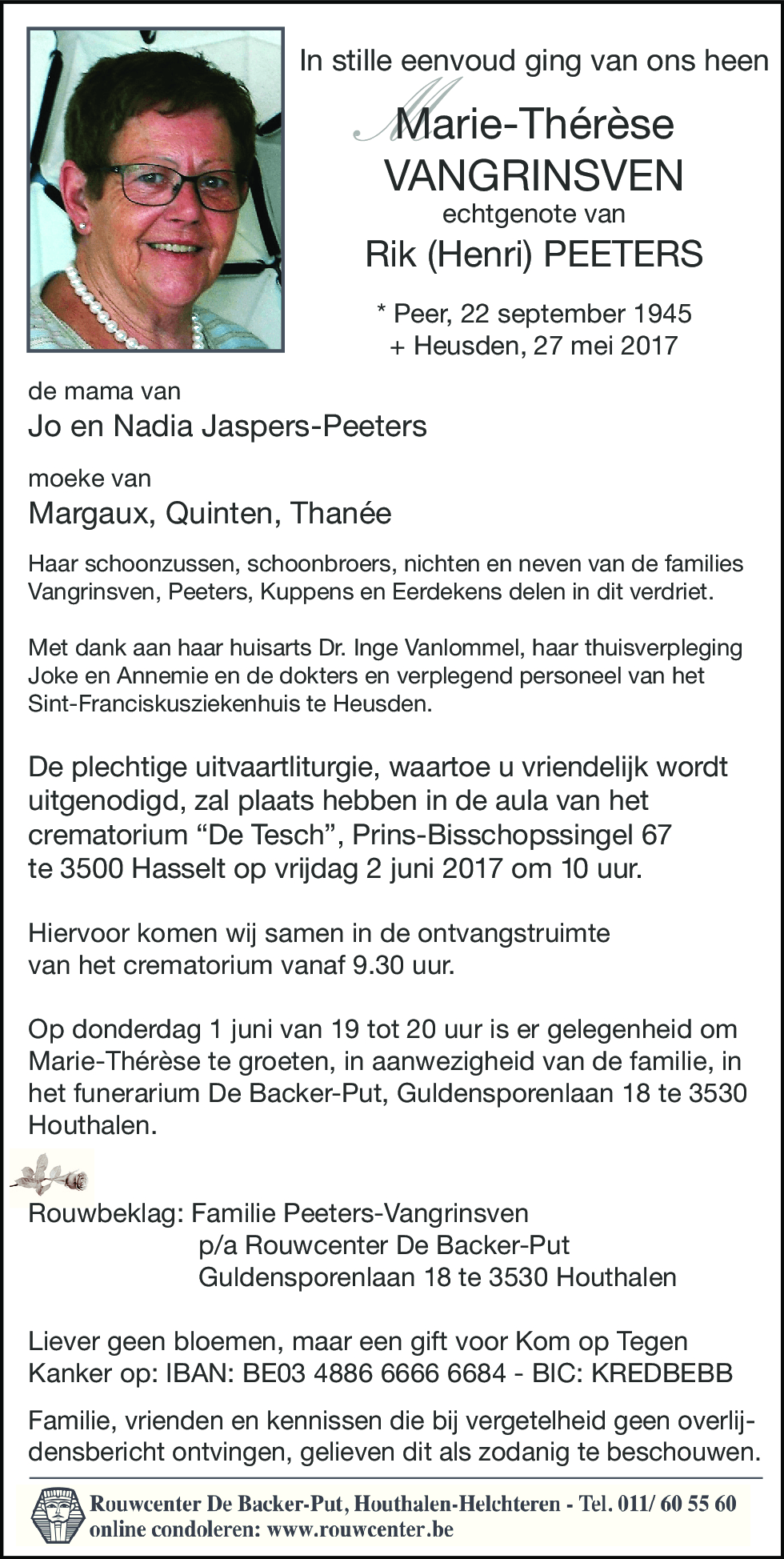 Marie-thérèse Vangrinsven