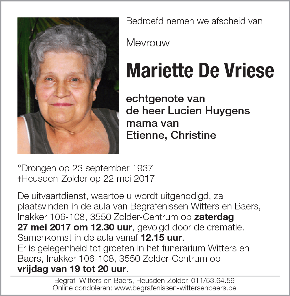 Mariette De Vriese