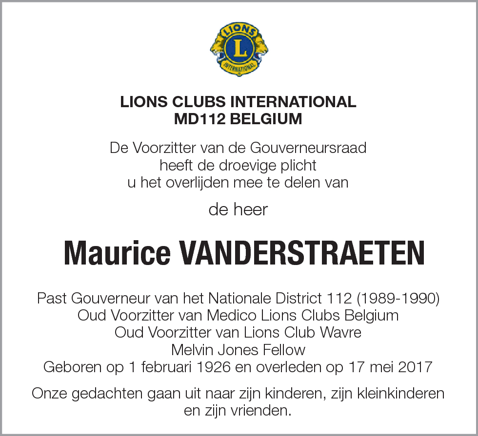 Maurice Vanderstraeten