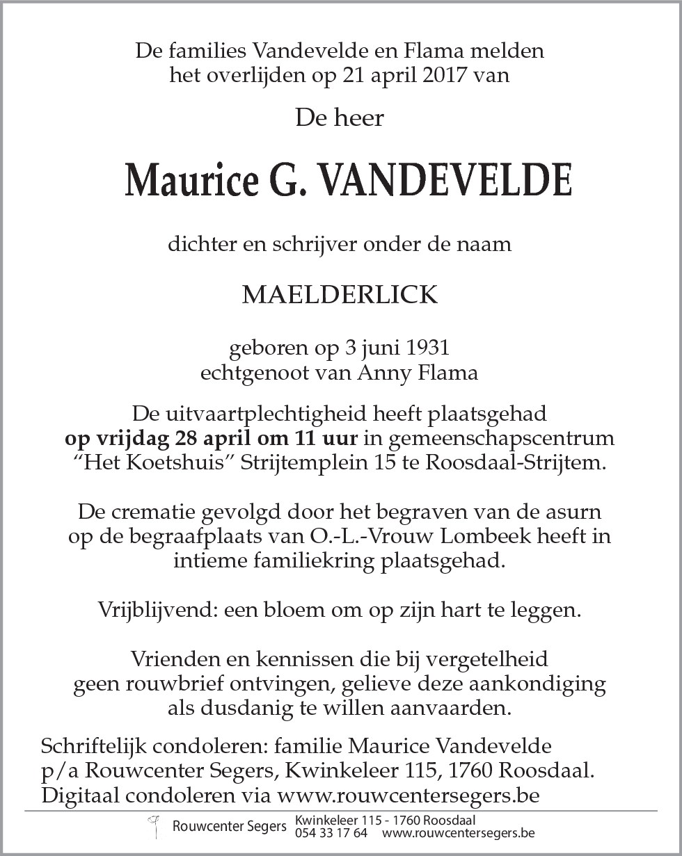 Maurice Vandevelde