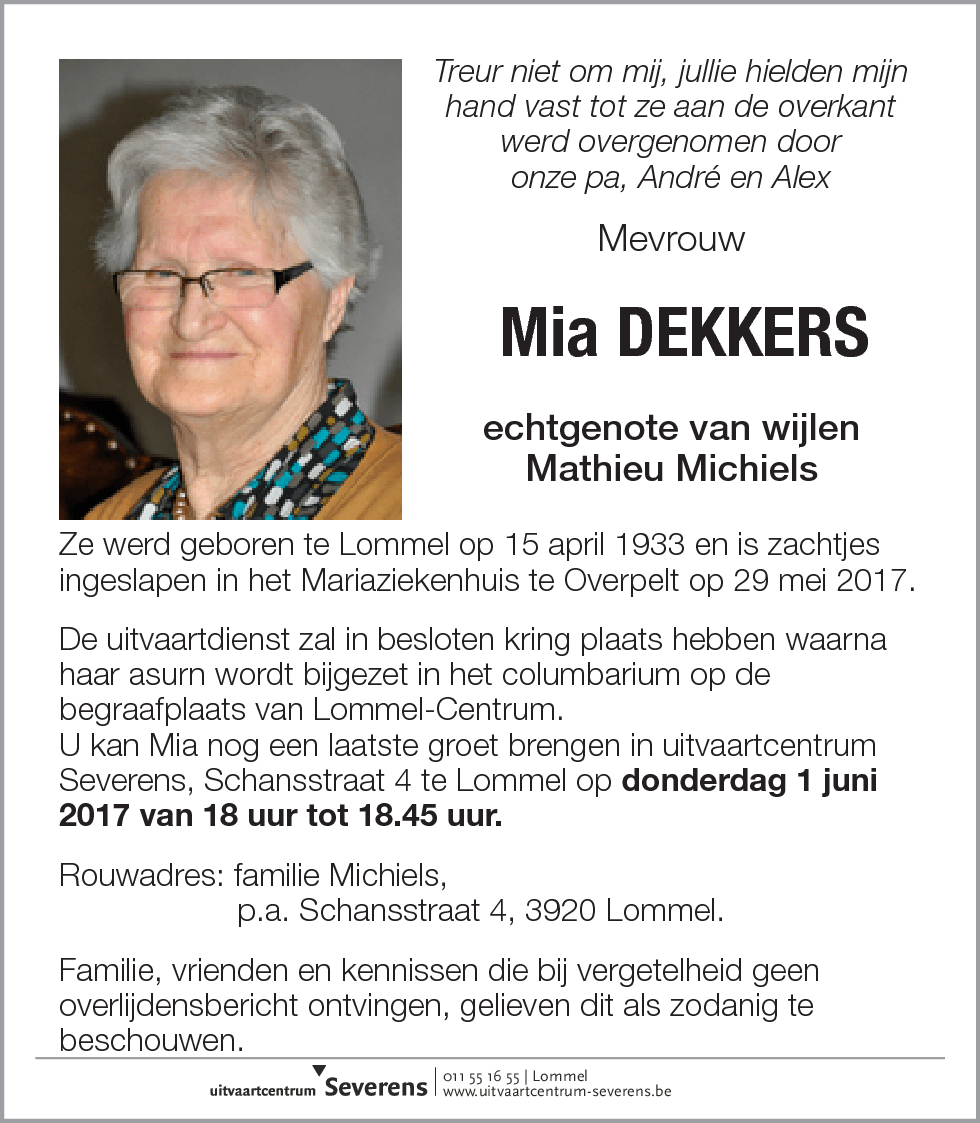Mia Dekkers