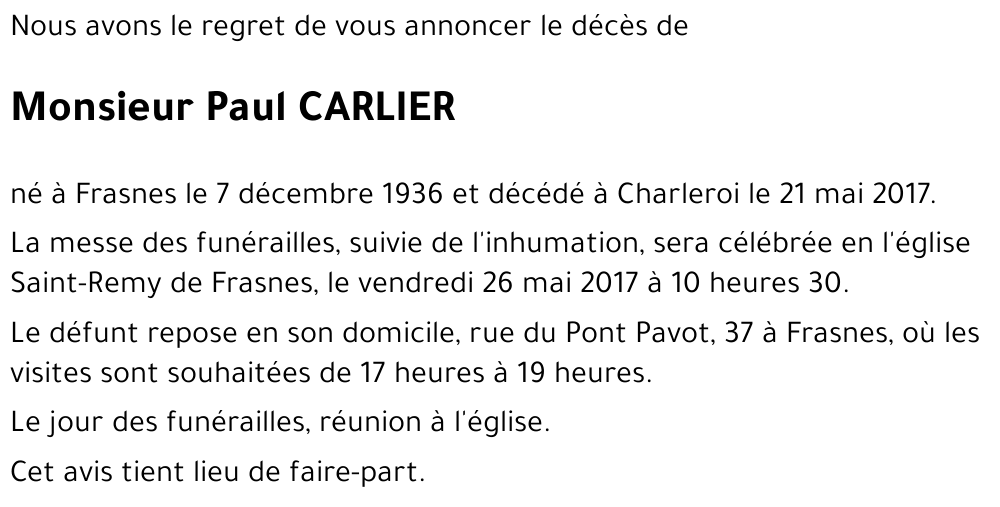 Paul CARLIER