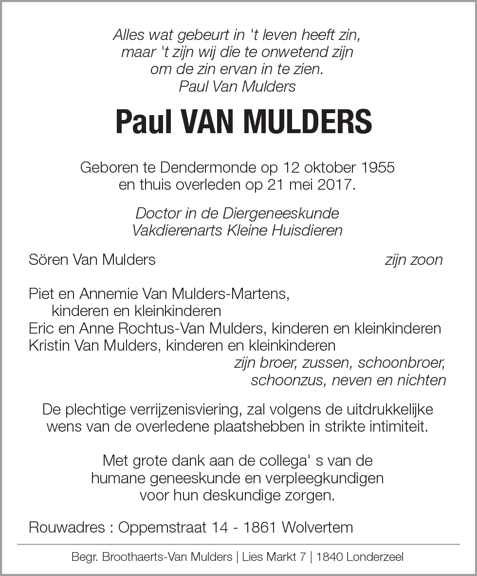Paul Van Mulders