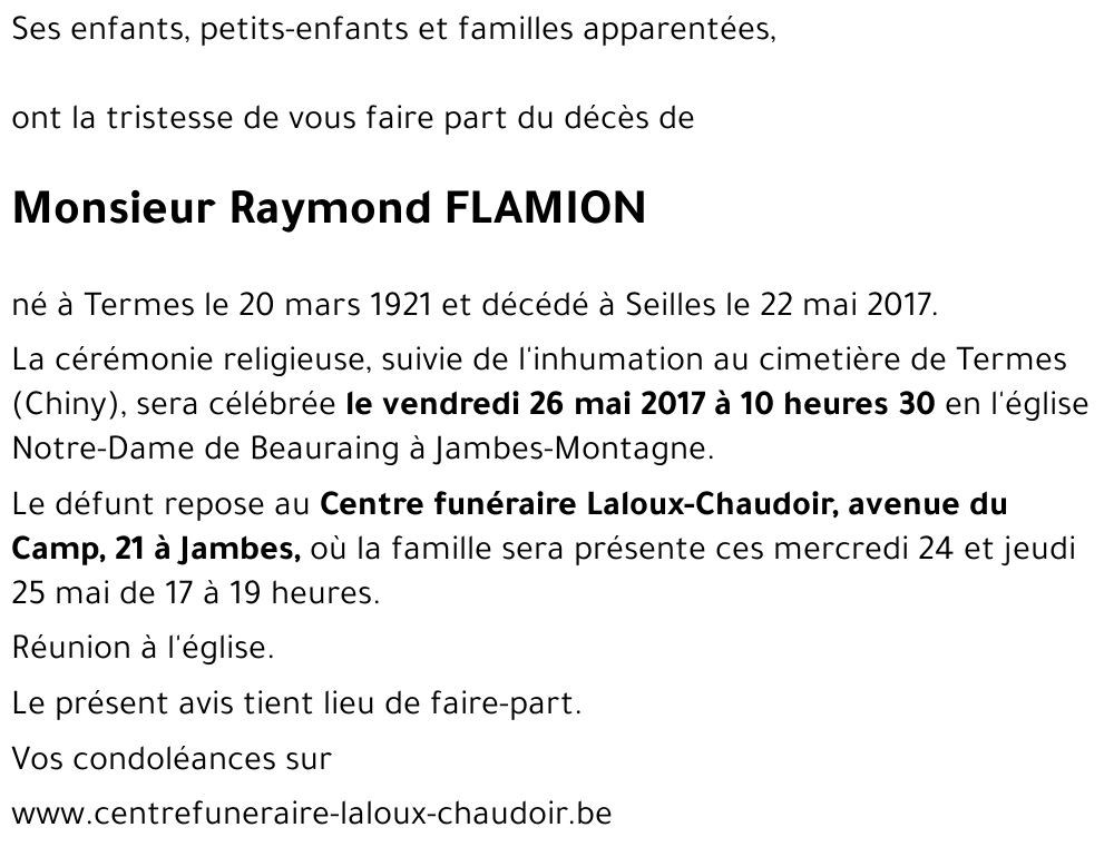 Raymond FLAMION