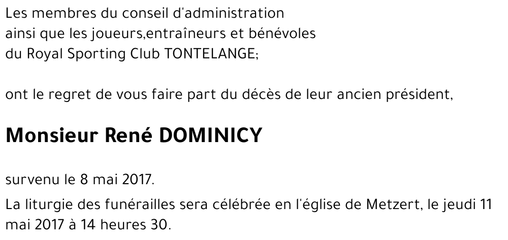 René DOMINICY