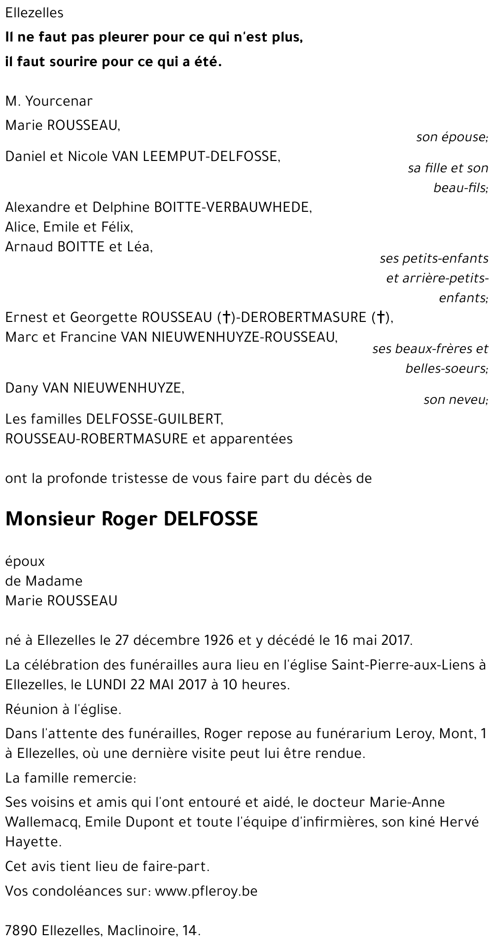 Roger DELFOSSE