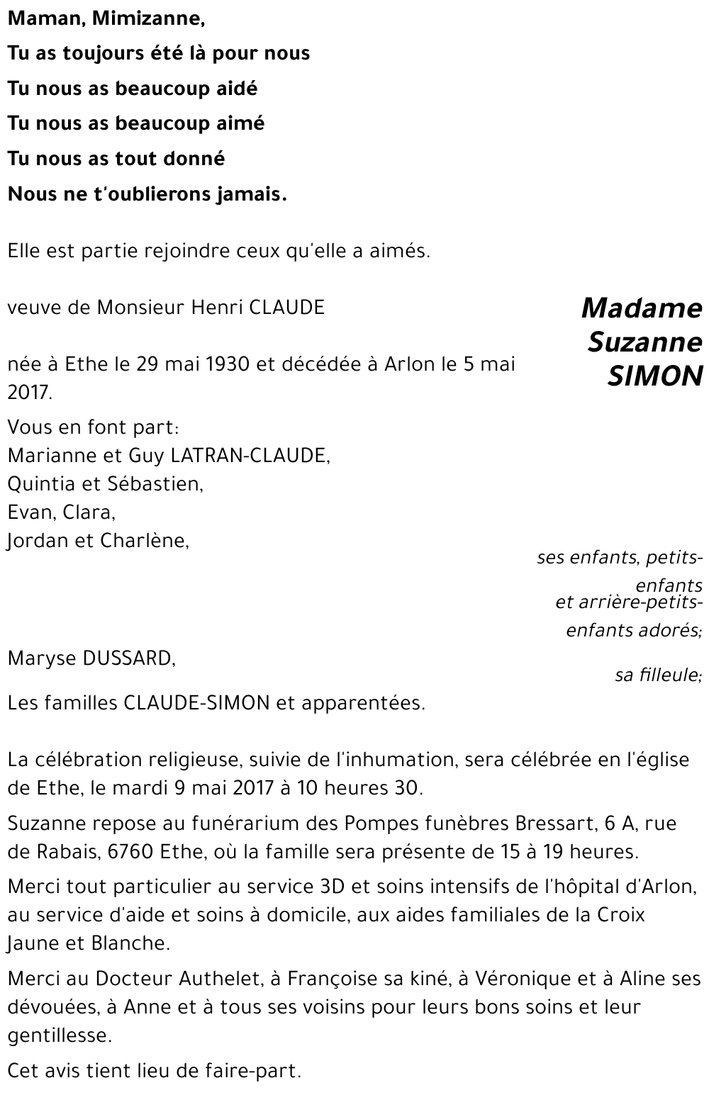 Suzanne SIMON 
