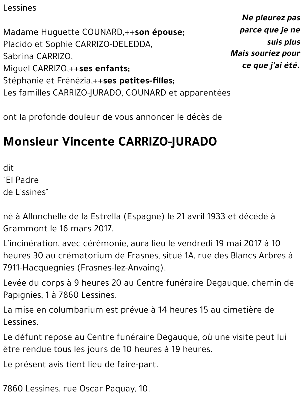 Vincente CARRIZO-JURADO