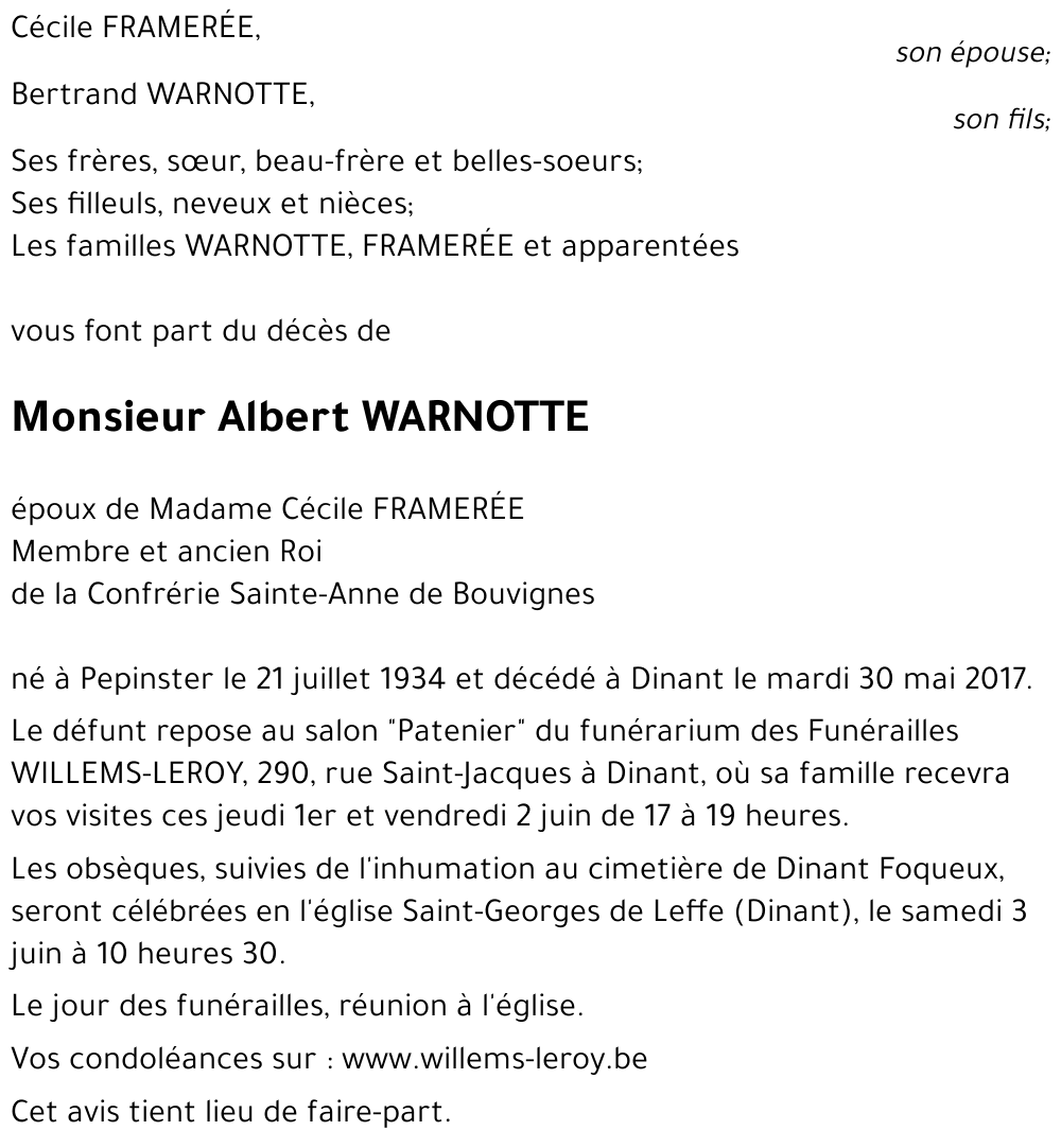 Albert WARNOTTE