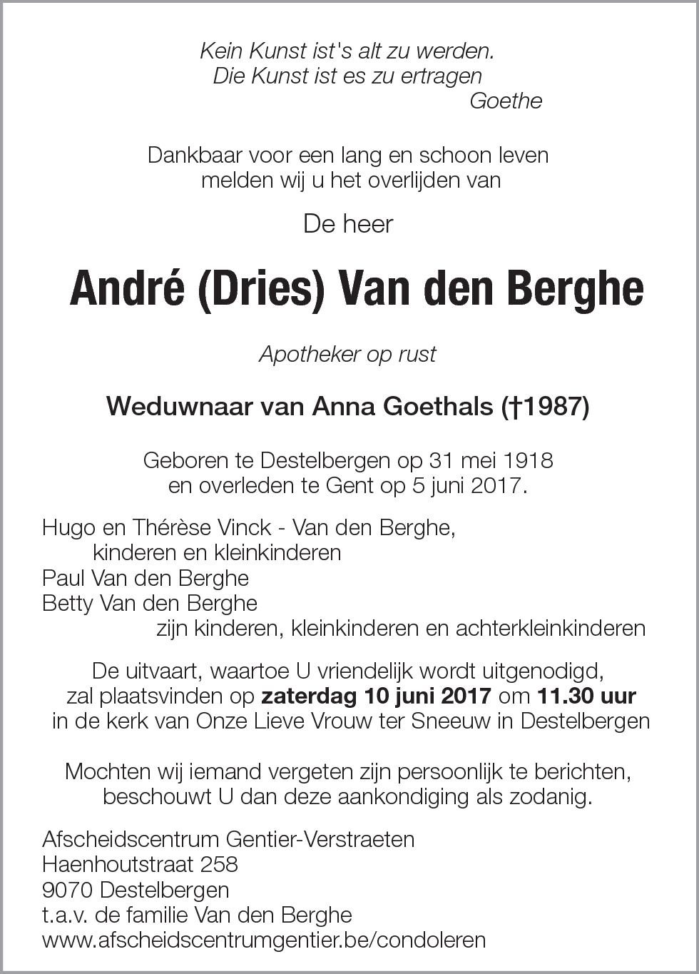 André Van den Berghe