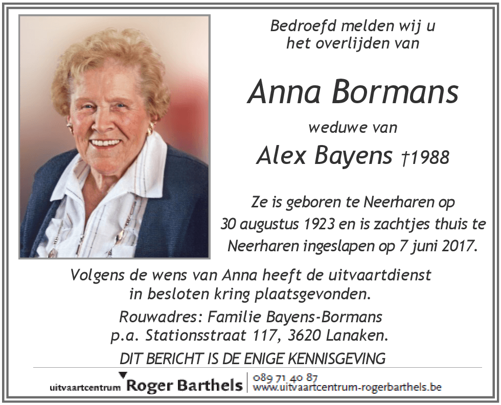 Anna Bormans