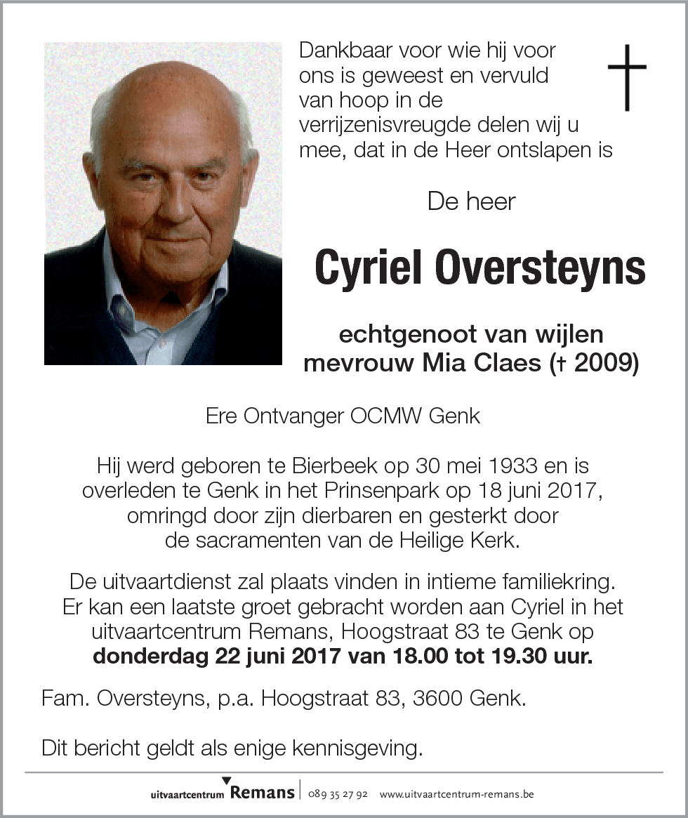 Cyriel Oversteyns