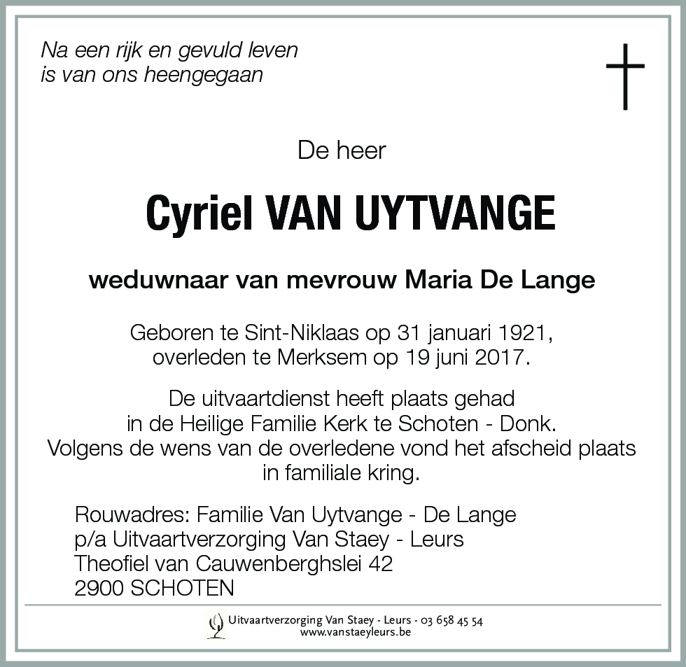 Cyriel Van Uytvange