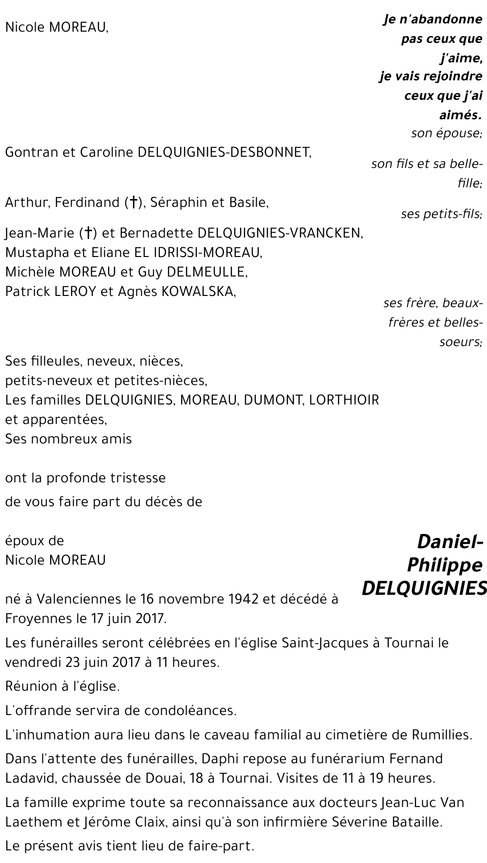 Daniel-Philippe DELQUIGNIES