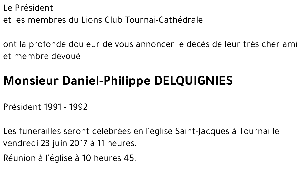 Daniel-Philippe DELQUIGNIES