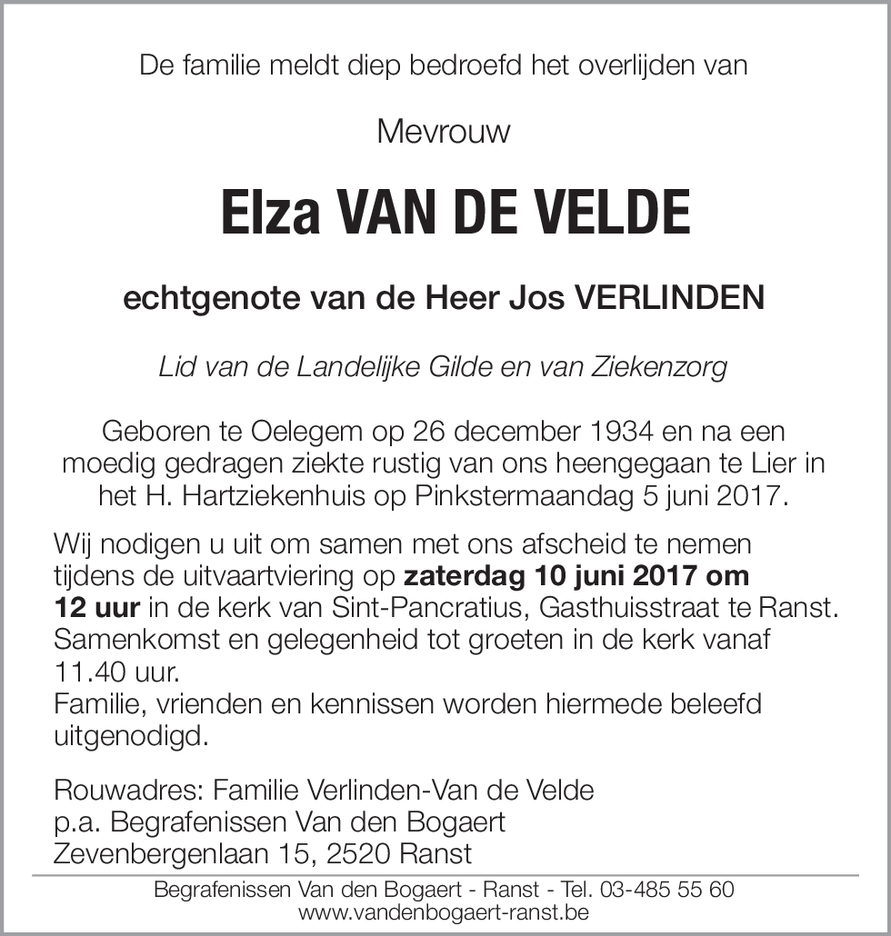 Elza Van de Velde