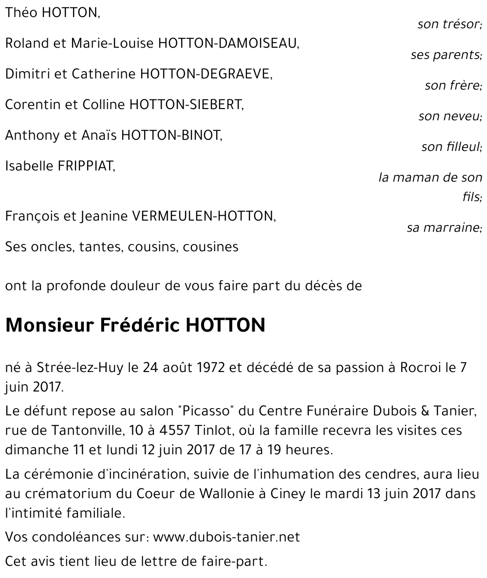 Frédéric HOTTON