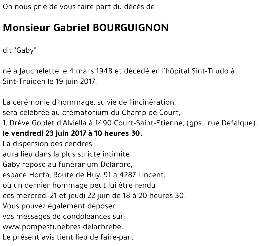 Gabriel BOURGUIGNON
