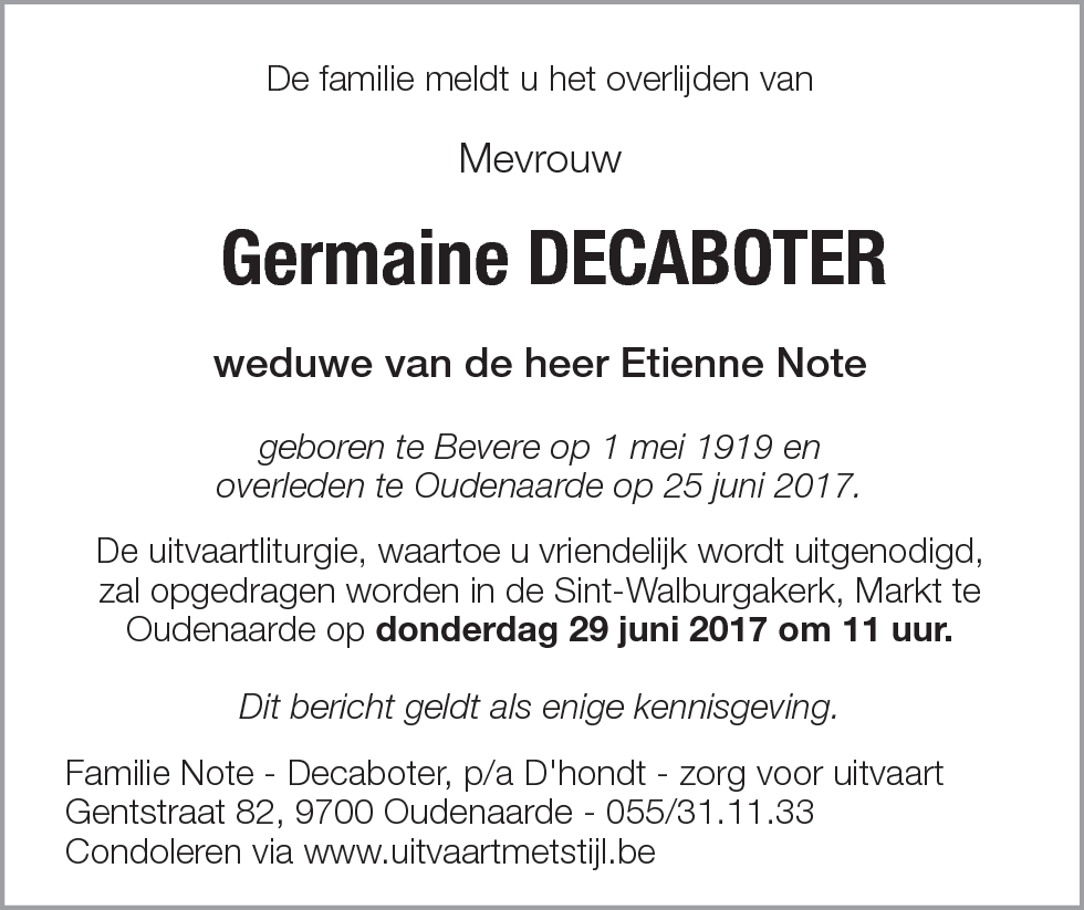 Germaine Decaboter