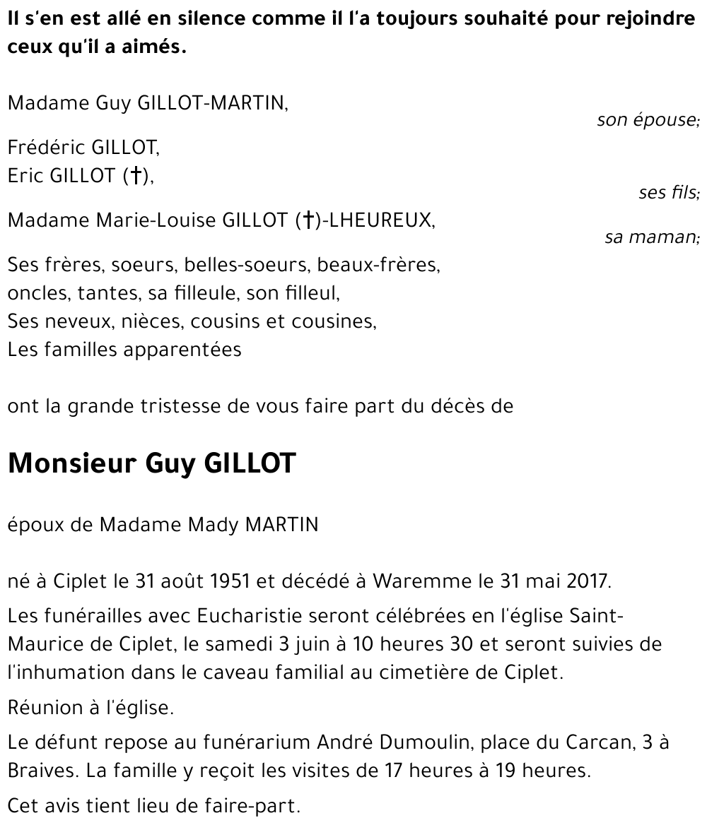 Guy GILLOT