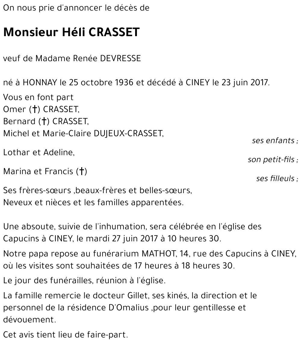 Héli CRASSET