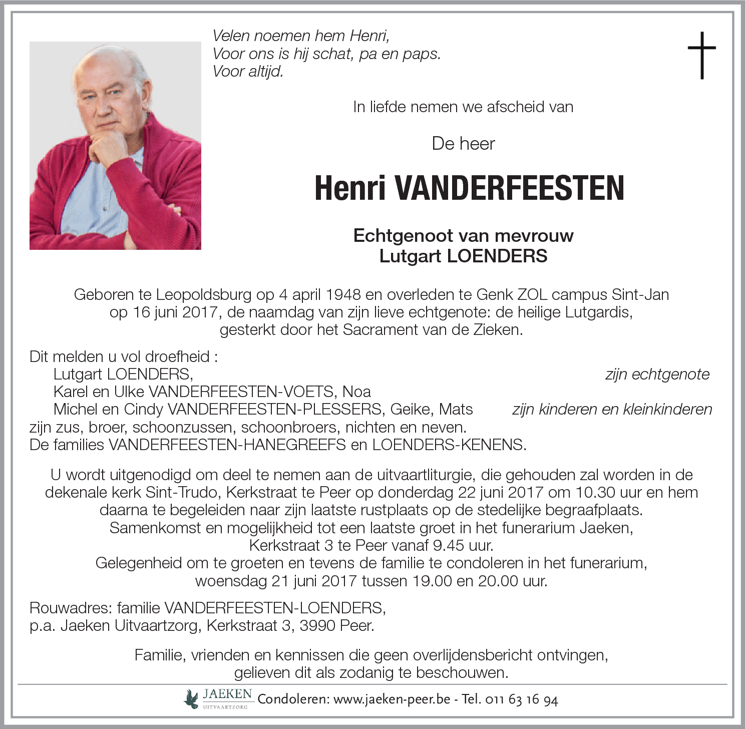 Henri VANDERFEESTEN