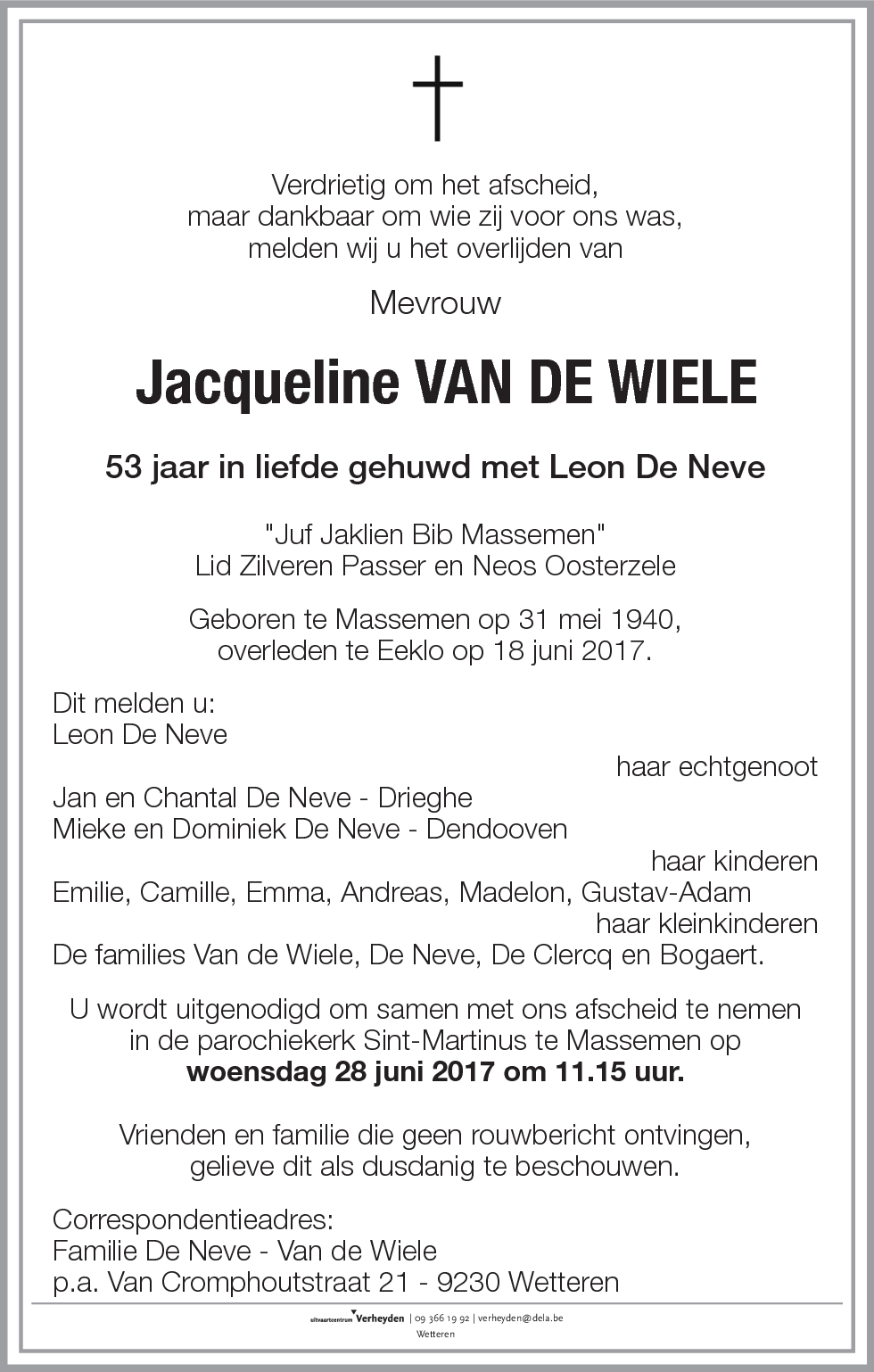 Jacqueline Van de Wiele