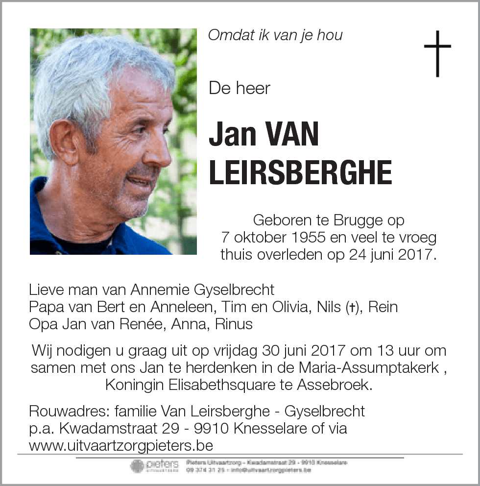 Jan Van Leirsberghe