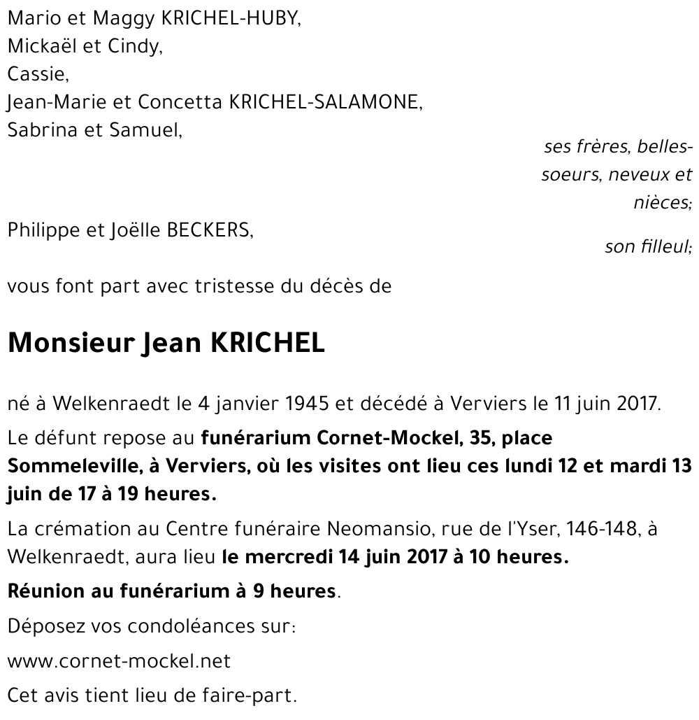 Jean KRICHEL