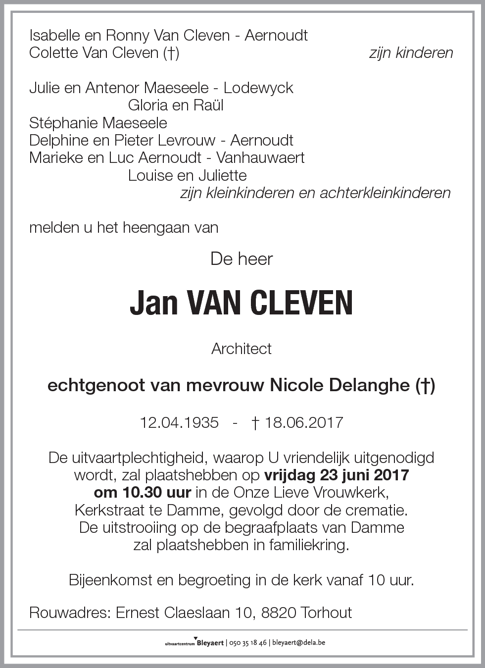 Johan Van Cleven