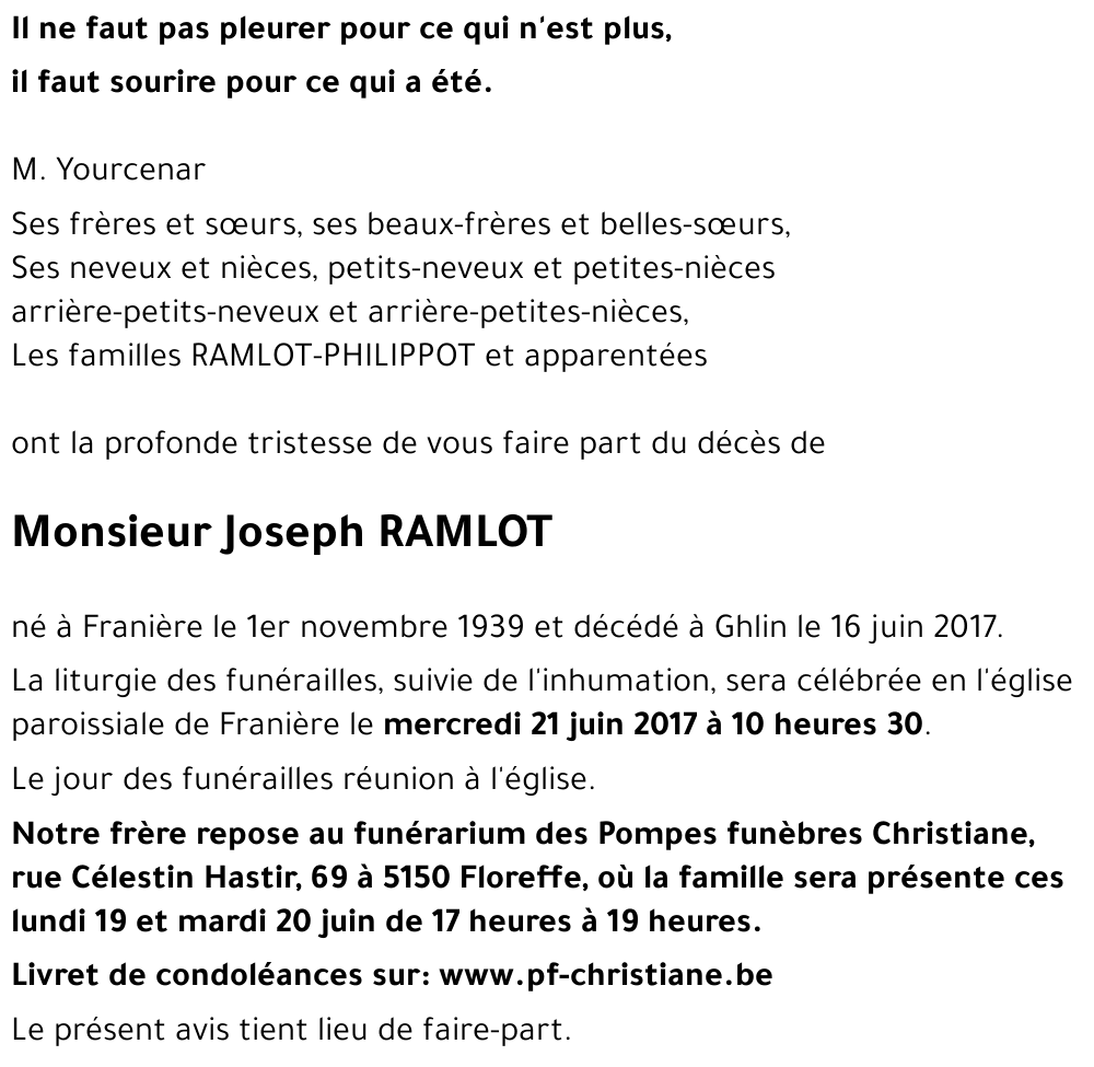 Joseph RAMLOT