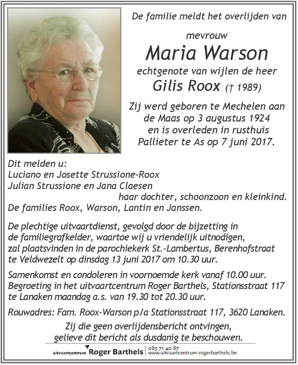 Maria Warson