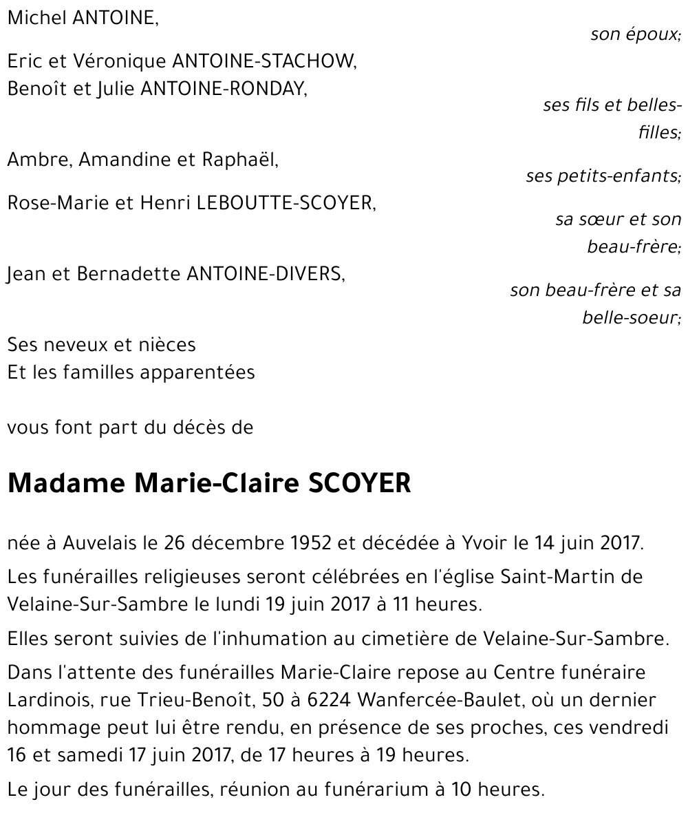 Marie-Claire Scoyer