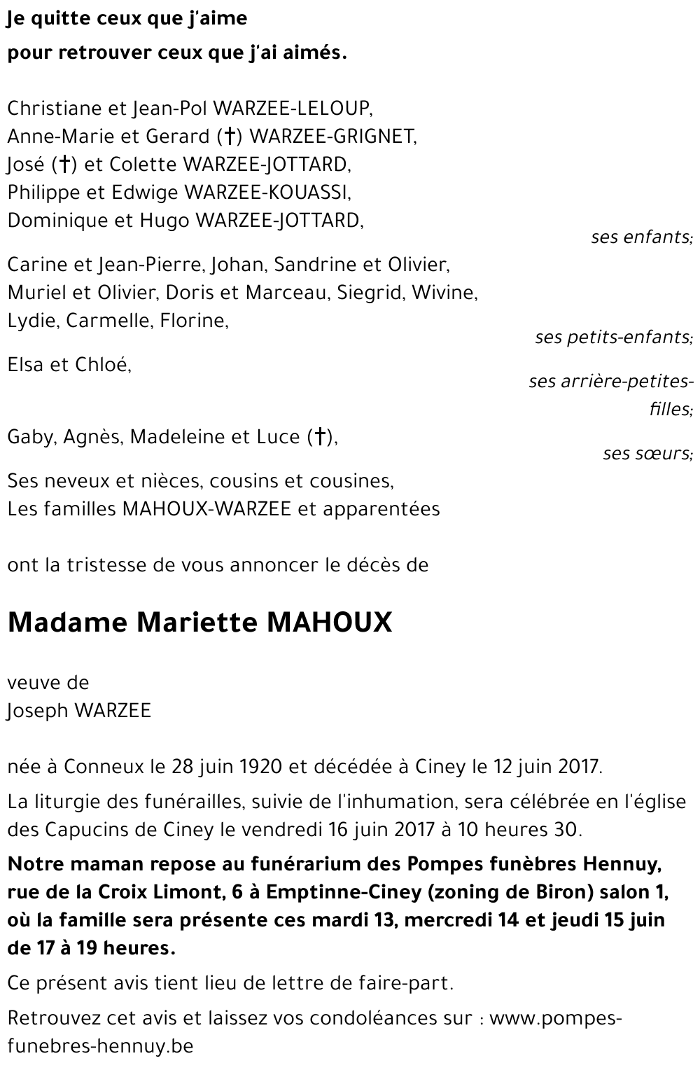 Mariette MAHOUX