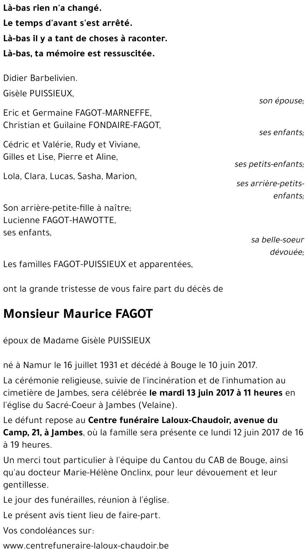 Maurice FAGOT