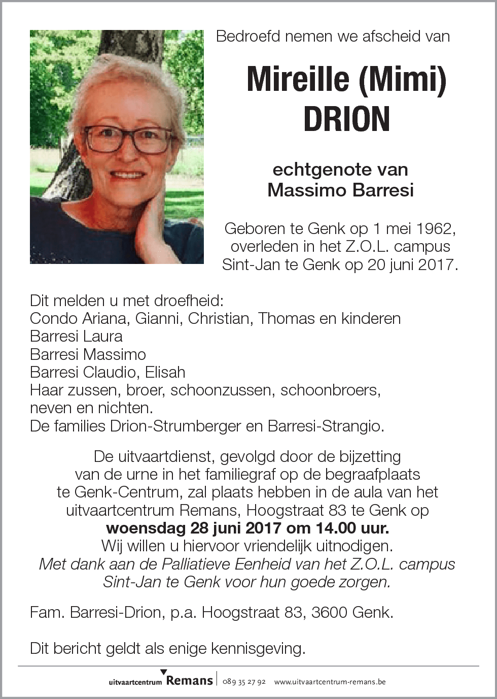 Mireille (Mimi) Drion