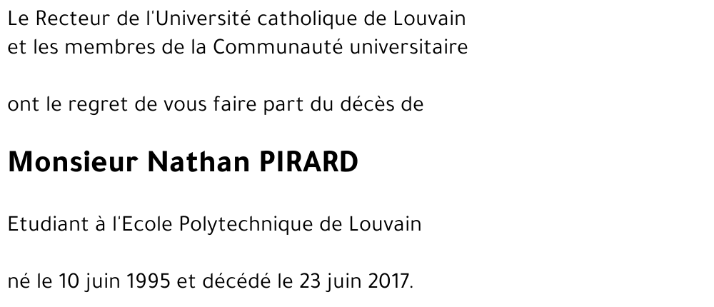 Nathan PIRARD