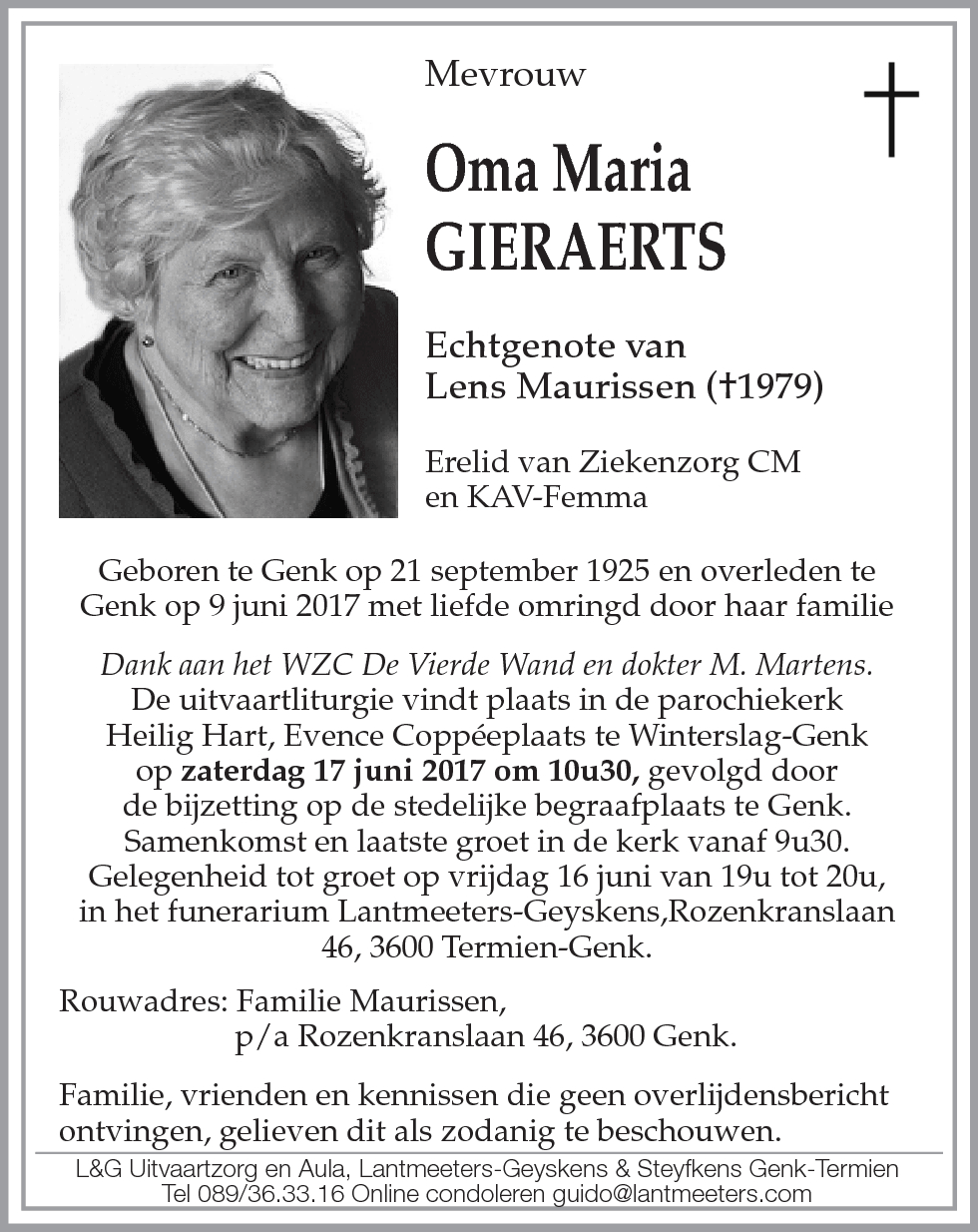 Oma Maria GIERAERTS