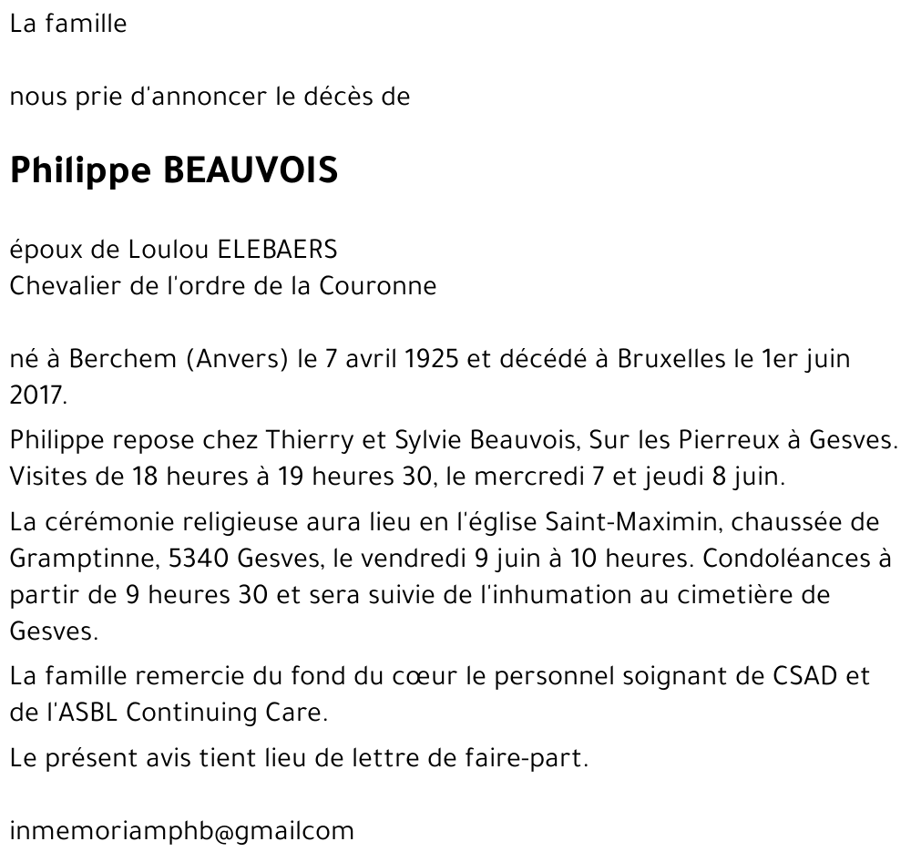 Philippe BEAUVOIS