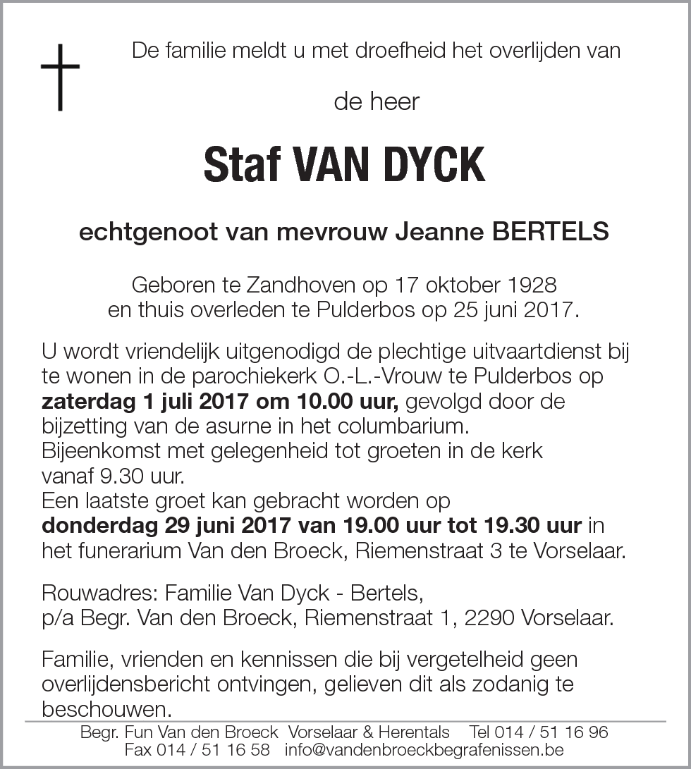 Staf Van Dyck