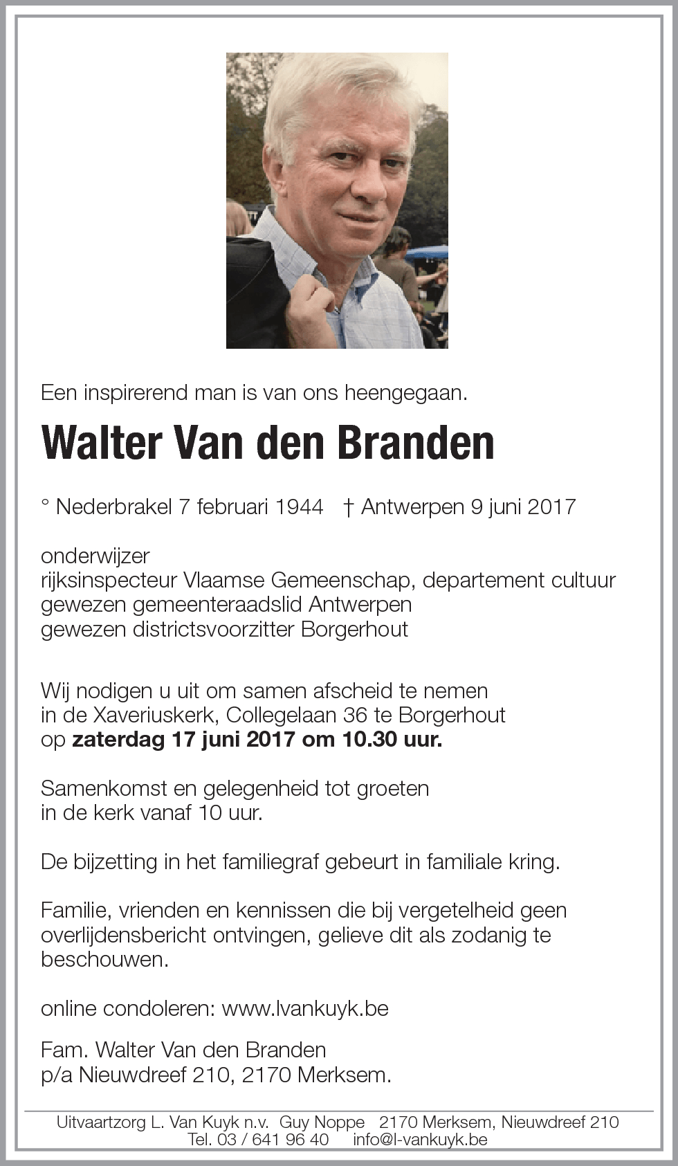 Walter Van den branden