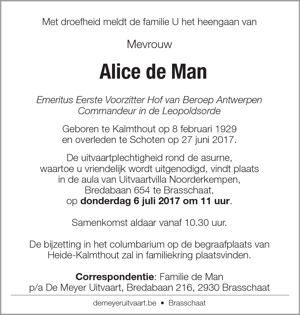 Alice De Man
