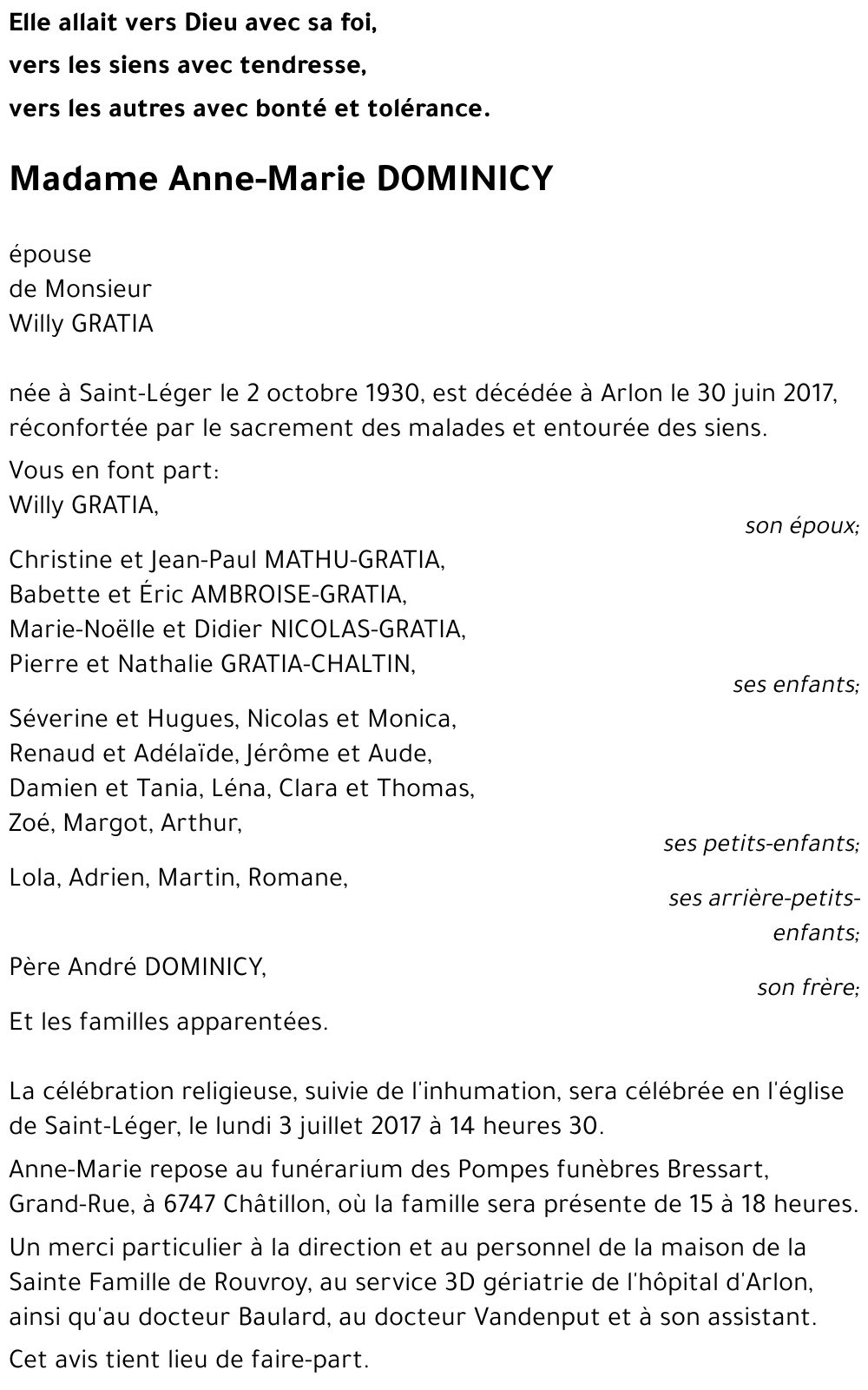 Anne-Marie DOMINICY 