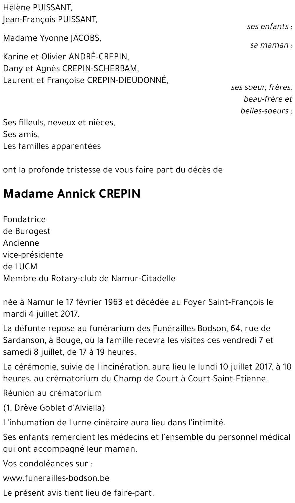 Annick CREPIN